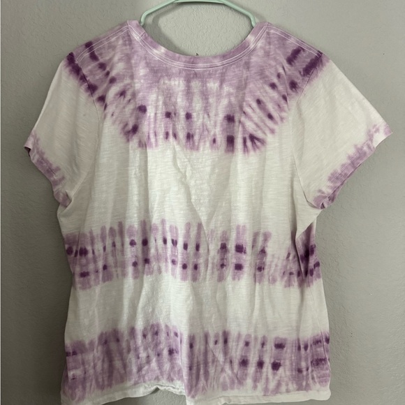 Universal Thread Tie Dye Purple White T-Shirt XXL - Picture 3 of 3